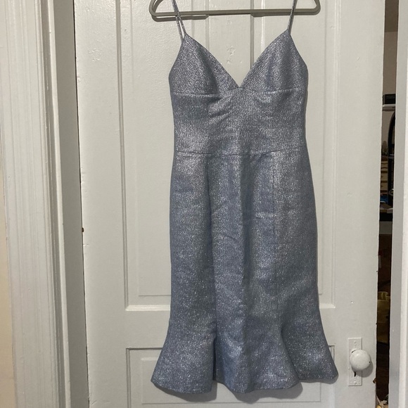 ASO RARE Lorelai Gilmore Girls Ice Blue Sparkly Formal Dress Vintage Y2K 00s - Picture 11 of 16